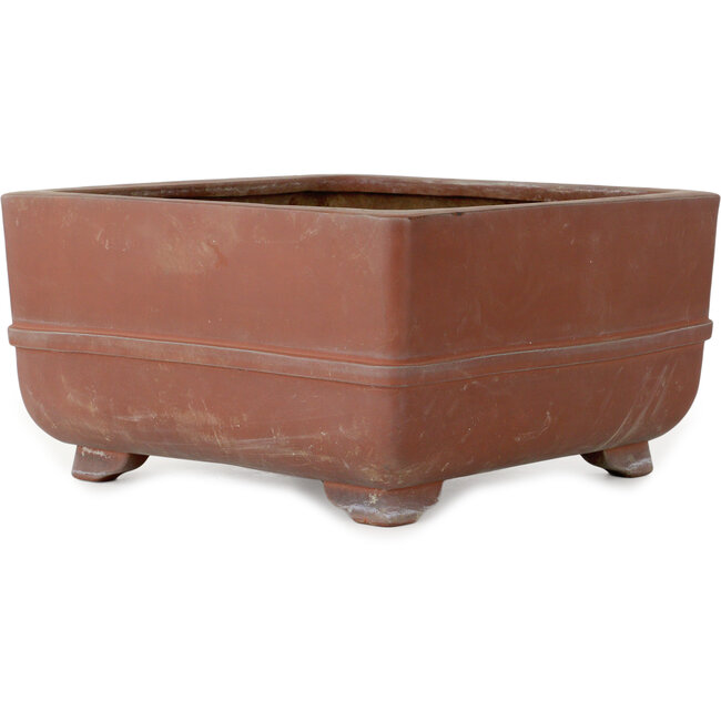 Vaso bonsai quadrato non smaltato - 375 x 375 x 200 mm