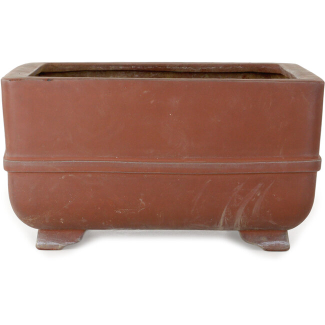 Square unglazed bonsai pot - 375 x 375 x 200 mm