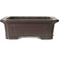 Maceta rectangular sin esmaltar para bonsái de Yamaaki Toshio (tercera generación) - 370 x 290 x 95 mm