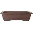 Maceta rectangular sin esmaltar para bonsái de Yamaaki Toshio (tercera generación) - 540 x 417 x 140 mm