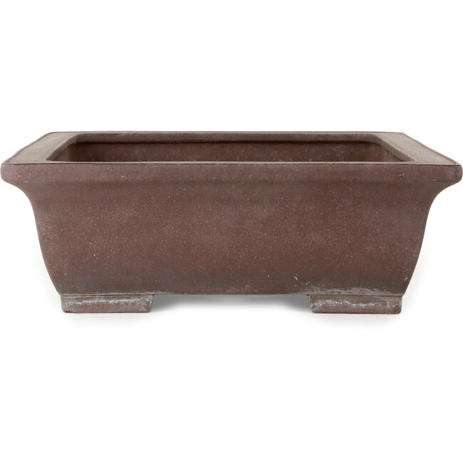 Pot à bonsaï rectangulaire non émaillé de Yamaaki Toshio (troisième génération) - 540 x 417 x 140 mm