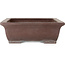 Maceta rectangular sin esmaltar para bonsái de Yamaaki Toshio (tercera generación) - 540 x 417 x 140 mm