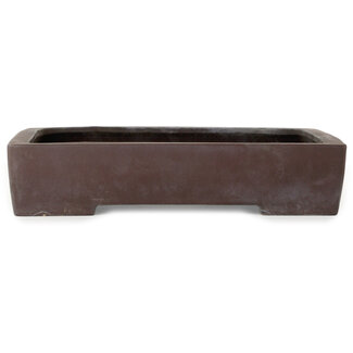 Pot rectangulaire non émaillé de 383 mm provenant de Tokoname, Japon