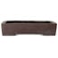 Maceta rectangular sin esmaltar para bonsái - 383 x 305 x 80 mm