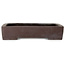 Pot à bonsaï rectangulaire non émaillé - 383 x 305 x 80 mm