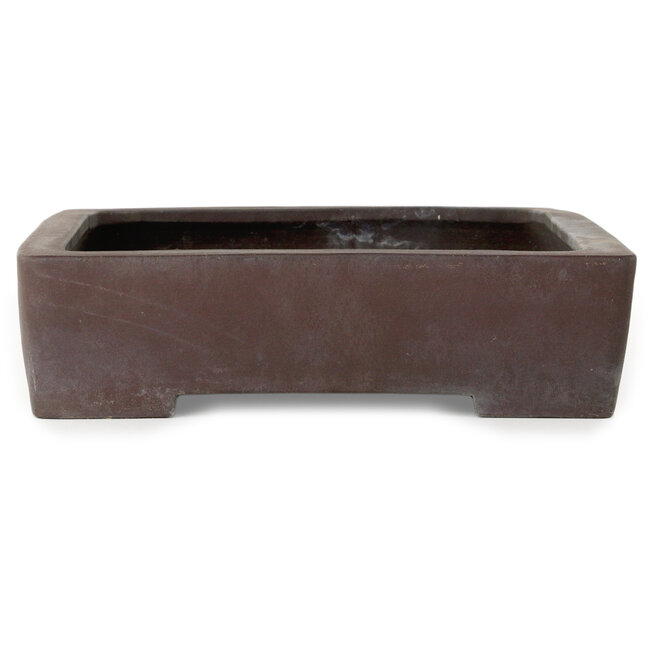 Maceta rectangular sin esmaltar para bonsái - 383 x 305 x 80 mm
