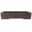 Maceta rectangular sin esmaltar para bonsái - 383 x 305 x 80 mm