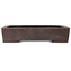 Rechteckiger, unglasierter Bonsai-Topf – 383 x 305 x 80 mm