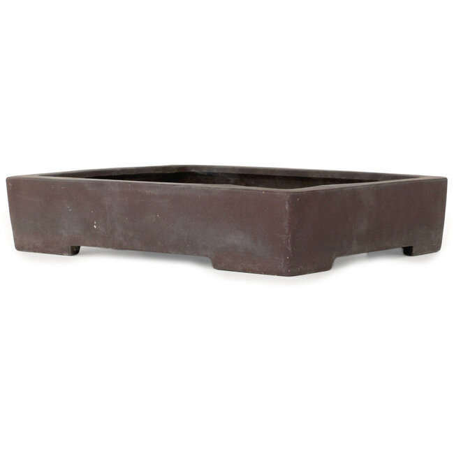 Pot à bonsaï rectangulaire non émaillé - 383 x 305 x 80 mm
