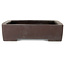 Rechteckiger, unglasierter Bonsai-Topf – 383 x 305 x 80 mm