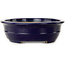 Maceta ovalada para bonsái azul oscuro de Seizan (Reihou, Kataoka Katsushi, maestro del horno Seizan) - 385 x 292 x 95 mm