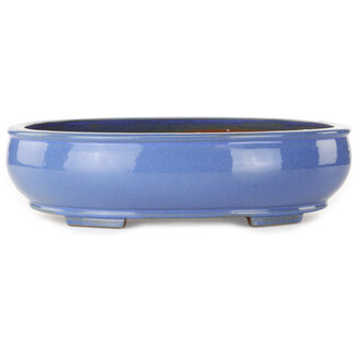390 mm ovaler blauer Topf aus Japan