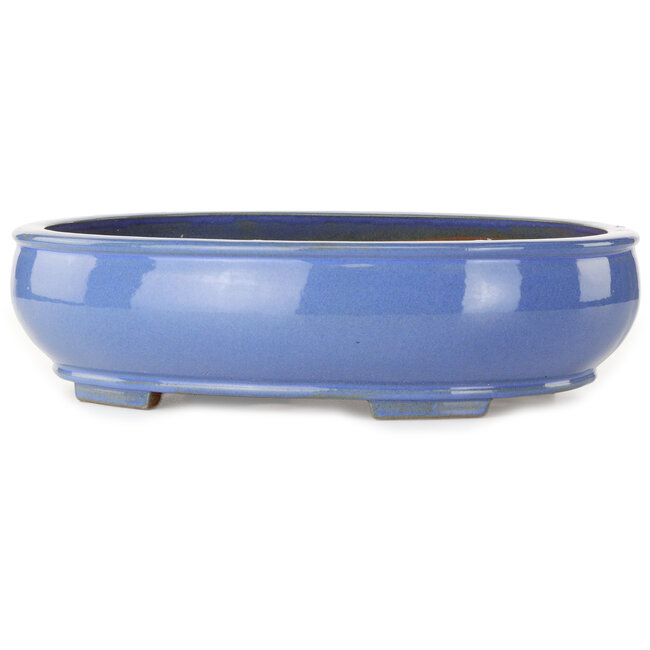 Ovaler blauer Bonsai-Topf – 390 x 320 x 105 mm