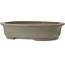 Pot à bonsaï ovale non émaillé de Keizan - 430 x 345 x 100 mm