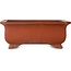 Rectangular unglazed bonsai pot by Keizan - 470 x 342 x 185 mm