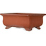 Vaso bonsai rettangolare non smaltato di Keizan - 470 x 342 x 185 mm
