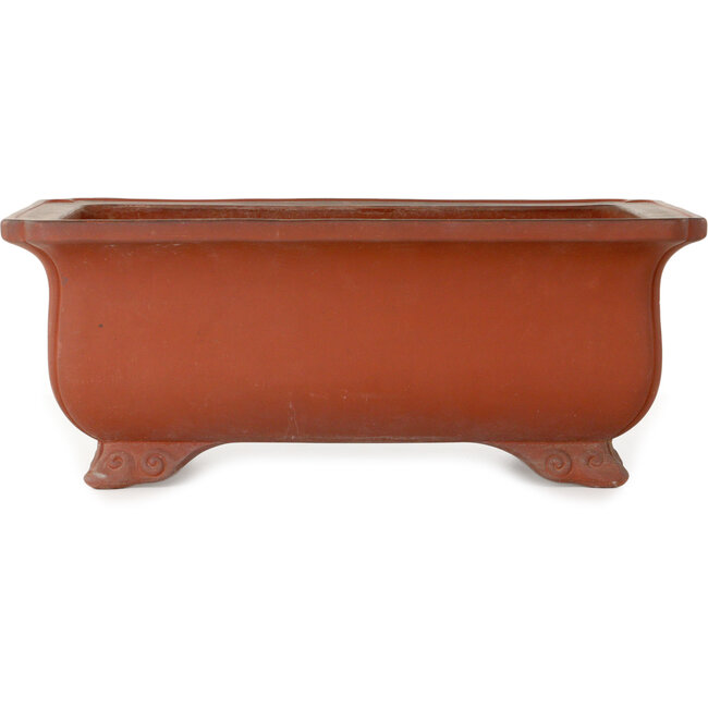 Maceta rectangular sin esmaltar para bonsái de Keizan - 470 x 342 x 185 mm