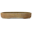 Ovale, ongeglazuurde bonsaipot van Keizan - 513 x 397 x 80 mm