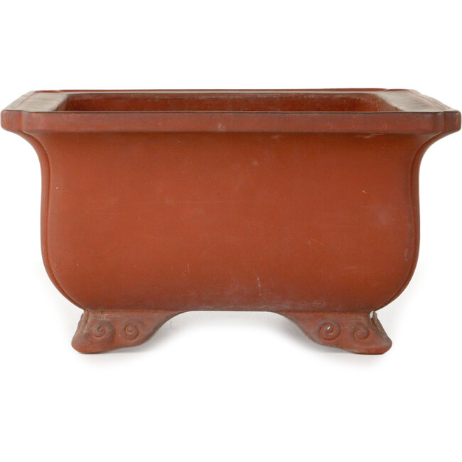 Vaso bonsai rettangolare non smaltato di Keizan - 470 x 342 x 185 mm