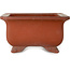 Pot à bonsaï rectangulaire non émaillé de Keizan - 470 x 342 x 185 mm