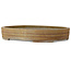 Pot à bonsaï ovale non émaillé de Keizan - 513 x 397 x 80 mm