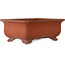 Rectangular unglazed bonsai pot by Keizan - 470 x 342 x 185 mm