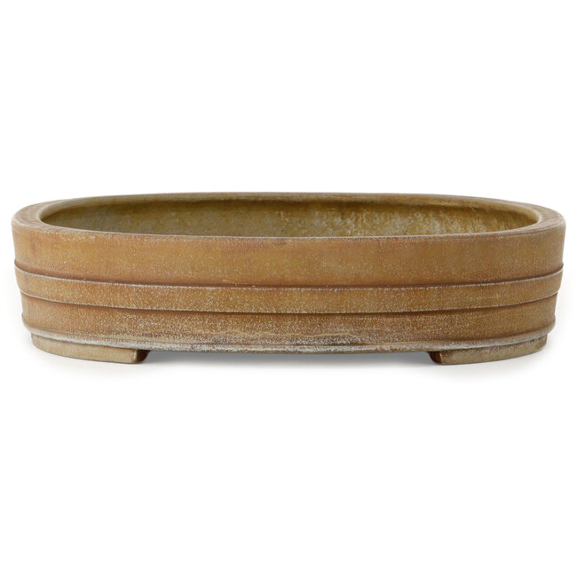 Vaso bonsai ovale non smaltato di Keizan - 513 x 397 x 80 mm