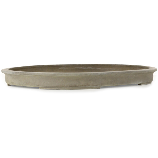 Vaso bonsai ovale non smaltato di Gyouzan - 612 x 480 x 55 mm