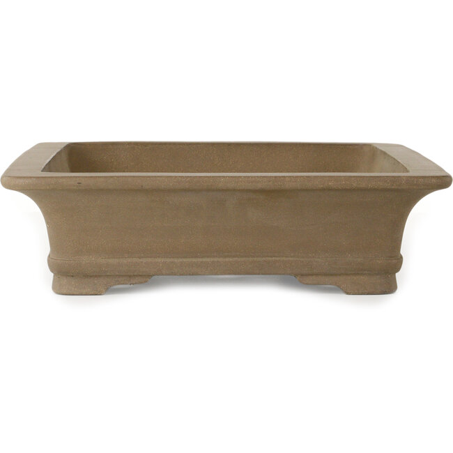 Maceta rectangular sin esmaltar para bonsái - 447 x 347 x 90 mm