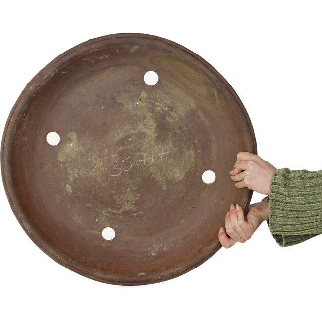 Pot à bonsaï rond non émaillé - 570 x 570 x 95 mm