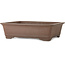 Rectangular unglazed bonsai pot by Yuuji (Gyouzan) - 475 x 370 x 130 mm