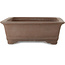 Pot à bonsaï rectangulaire non émaillé de Yuuji (Gyouzan) - 475 x 370 x 130 mm