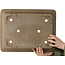Maceta rectangular sin esmaltar para bonsái - 447 x 347 x 90 mm