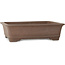 Rectangular unglazed bonsai pot by Yuuji (Gyouzan) - 475 x 370 x 130 mm