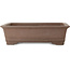 Pot à bonsaï rectangulaire non émaillé de Yuuji (Gyouzan) - 475 x 370 x 130 mm