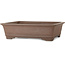 Maceta rectangular sin esmaltar para bonsái de Yuuji (Gyouzan) - 475 x 370 x 130 mm