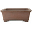 Maceta rectangular sin esmaltar para bonsái de Yuuji (Gyouzan) - 475 x 370 x 130 mm