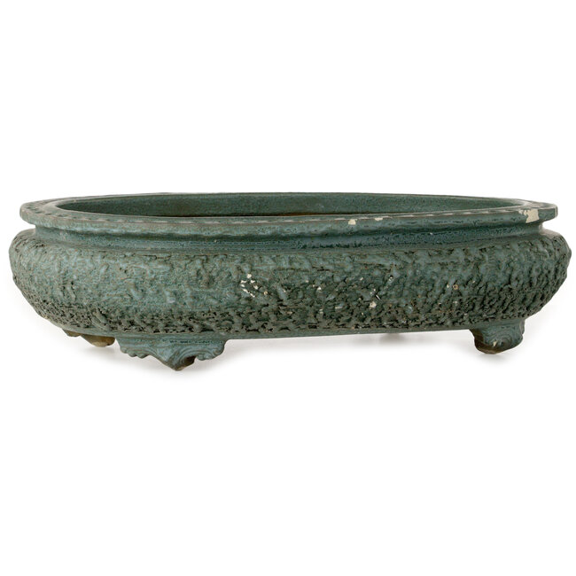 Ovale, turquoise bonsaipot - 580 x 455 x 143 mm