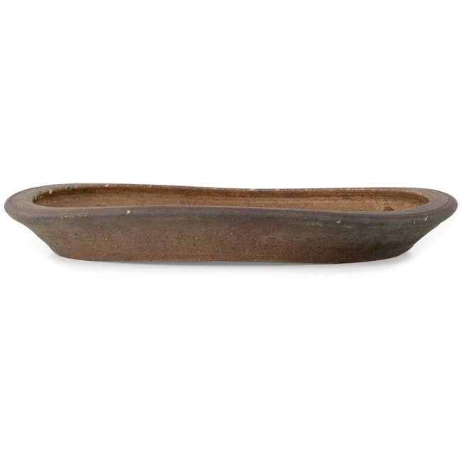 Round unglazed bonsai pot - 360 x 360 x 45 mm