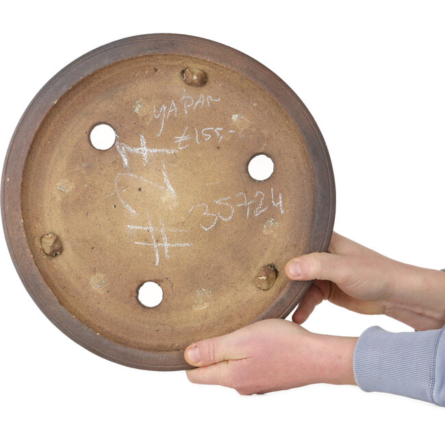 Pot à bonsaï rond non émaillé - 360 x 360 x 45 mm