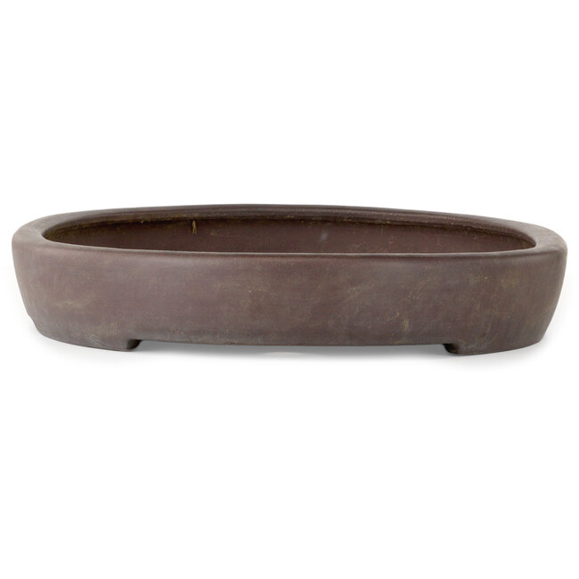 Vaso bonsai ovale non smaltato di Yamaaki Toshio (terza generazione) - 607 x 455 x 75 mm