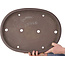 Maceta ovalada sin esmaltar para bonsái de Yamaaki Toshio (tercera generación) - 607 x 455 x 75 mm