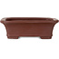 Pot à bonsaï rectangulaire non émaillé de Yamaaki Toshio (troisième génération) - 112 x 92 x 37 mm