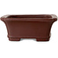Maceta rectangular sin esmaltar para bonsái de Yamaaki Toshio (tercera generación) - 112 x 92 x 37 mm