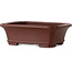 Rectangular unglazed bonsai pot by Yamaaki Toshio (third generation) - 112 x 92 x 37 mm