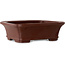 Maceta rectangular sin esmaltar para bonsái de Yamaaki Toshio (tercera generación) - 112 x 92 x 37 mm