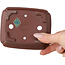 Pot à bonsaï rectangulaire non émaillé de Yamaaki Toshio (troisième génération) - 112 x 92 x 37 mm