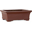 Rectangular unglazed bonsai pot by Yamaaki Toshio (third generation) - 133 x 108 x 50 mm