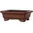Maceta rectangular sin esmaltar para bonsái de Yamaaki Toshio (tercera generación) - 132 x 105 x 45 mm