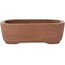 Rectangular unglazed bonsai pot by Shibakatsu - 127 x 100 x 40 mm